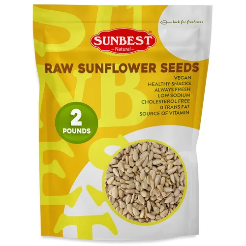 Miniatura 6 de Sunbest Natural Semillas de girasol crudas, 5 libras, sin sal y sin cáscara, granos de semillas de girasol a granel para comer, para aperitivos