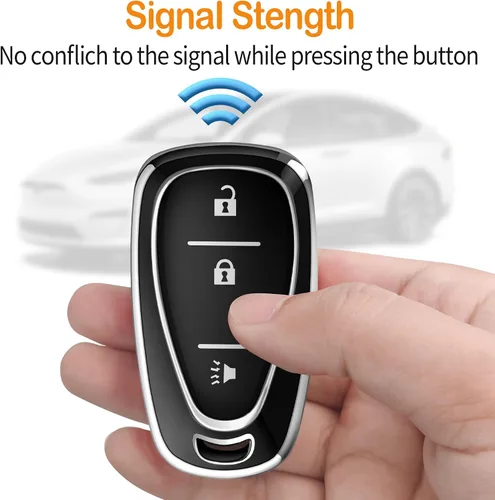 Miniatura 6 de Funda para llavero Chevrolet con llavero de protección completa suave, carcasa de llave compatible con Chevy Equinox Malibu Spark Cruze Traverse
