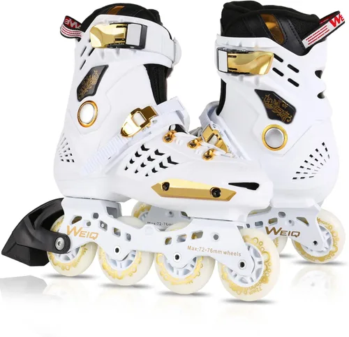 Miniatura 6 de Patines en línea para mujeres y hombres, patines profesionales de fitness para adultos, patines de velocidad en línea de alto rendimiento para Oro
