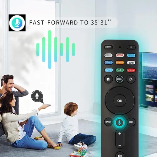 Miniatura 2 de RIVIERA Vizio - Control remoto por voz para todos los televisores inteligentes VIZIO compatibles con D, E, M, P, V, serie PX con micrófono, sin