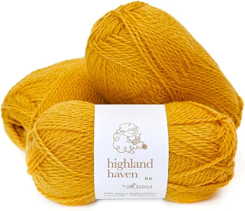 Miniatura 16 de Hilo 100% Lana Highland - Procedencia Directa de Perú - Celestialmente Suave y Perfecto para Tejer y Ganchillo (Blanco Alabastro, Estambre)