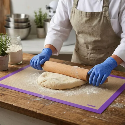 Miniatura 5 de Restaurantware Alfombrilla de cocción de tamaño medio, 1 alfombrilla de cocina resistente al calor, apta para alérgenos, reutilizable