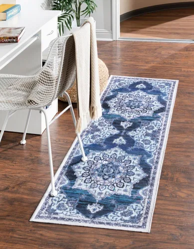 Miniatura 15 de Unique Loom Renaissance Collection - Alfombra rectangular de 2 x 3 pies 1 pulgada, color azul y verde