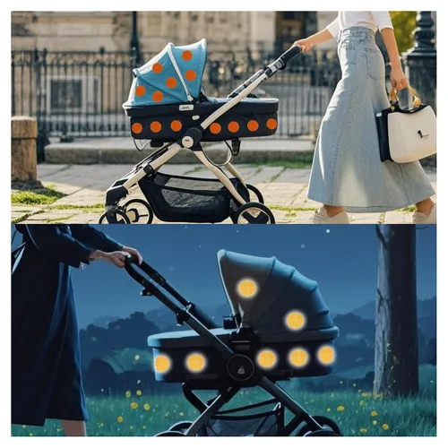 Miniatura 4 de Pegatinas reflectantes 1 pulgada de diámetro Redondas Reflectoras, Cinta adhesiva impermeable al aire libre de alta visibilidad (80 piezas)