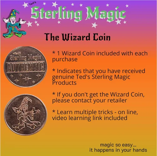 Miniatura 8 de Ted's Sterling Magic Scotch and Soda English Penny Genuine US Bicentenario Half Dollar Coin Trick (Caribe Británico)