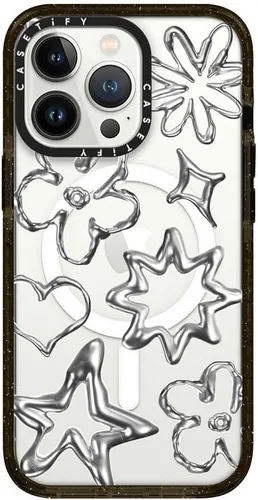 Miniatura 234 de CASETiFY Impact - Funda para iPhone 13 [protección contra caídas de 6.6 pies/compatible con Magsafe] Black Kingsnake, color negro transparente
