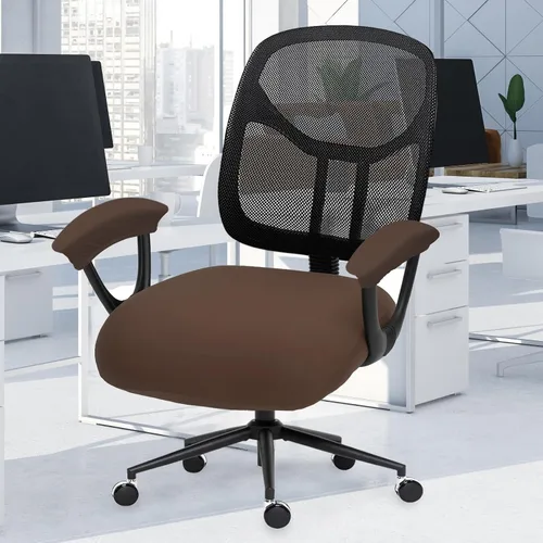 Miniatura 115 de Fundas elásticas para asiento de silla de oficina de escritorio - Funda universal de spandex para silla de computadora - Fundas removibles lavables