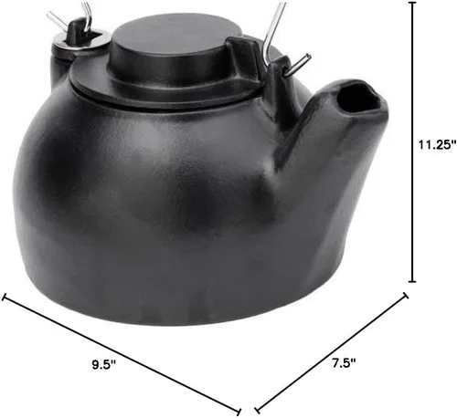 Miniatura 4 de Hervidor de leña humidificador de hierro fundido de 2.5 cuartos
