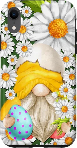 Miniatura 24 de iPhone 16 Easter Chick Gnome Graphic For Women Floral Daisy Flower Case