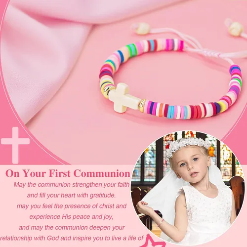 Miniatura 95 de Regalos navideños para niños, niñas adolescentes, mujeres, linda pulsera de cruz para niñas, regalos de Navidad cristianos para mujeres, ideas
