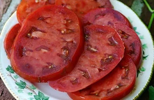 Miniatura 3 de Más de 30 semillas de tomate Paul Robeson, reliquia sin OMG, bajas en ácido, indeterminadas, polinizadas abiertas, sabor rico, de Estados Unidos