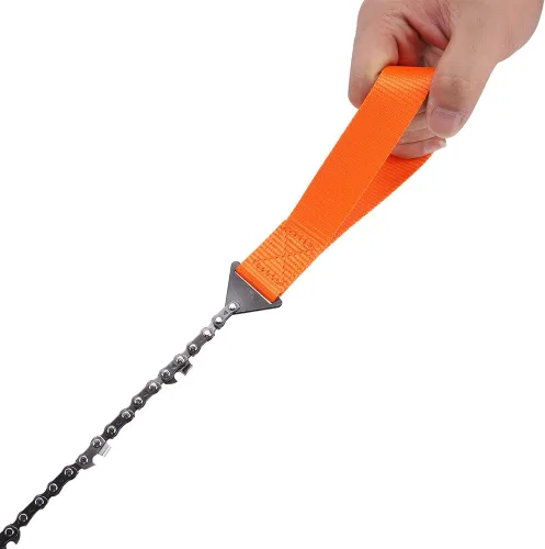 Miniatura 7 de Motosierra de bolsillo de 40.6 pulgadas, motosierra portátil de mano de emergencia con bolsa, herramienta de senderismo para camping para corte