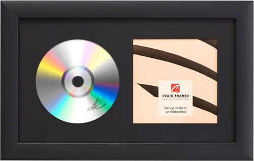 Miniatura 2 de Craig Frames paspartú para mostrar CD con marco negro de 1 pulgada