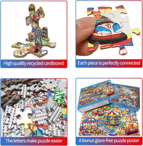 Miniatura 4 de Rompecabezas para adultos de 1000 piezas para adultos, rompecabezas de 1000 piezas, 1000 piezas, parque de atracciones