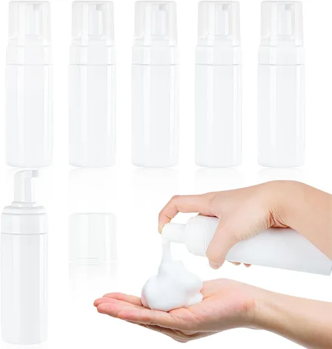 Miniatura 12 de Botella con bomba de espuma de 8.5 onzas líquidas, bomba de botella de espuma vacía transparente, botellas de espuma de viaje para jabón, champú