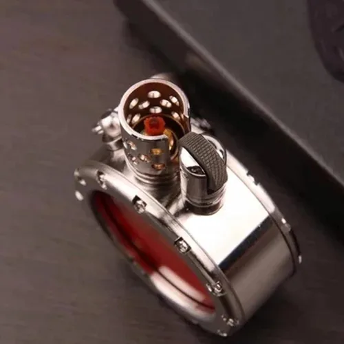 Miniatura 2 de Encendedor de queroseno transparente retro, encendedor de queroseno steampunk con diseño creativo de botella transparente, encendedor de encendido