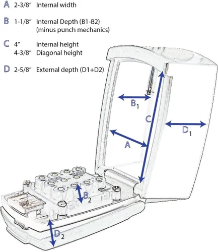 Miniatura 7 de Caja de seguridad con botones KeyGuard, SL-590