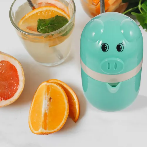 Miniatura 3 de Toyvian Exprimidor de frutas manual portátil compacto no eléctrico de soja y cítricos para uso doméstico y de viaje, extractor de prensa de mano