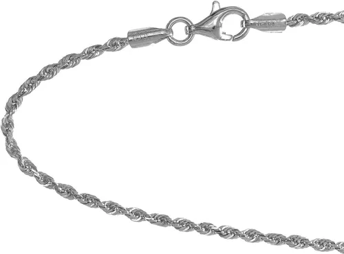 Miniatura 6 de JewelStop Collar de cadena de oro macizo de 10 quilates, amarillo o blanco, 0.059 in, corte diamante, 16, 18, 20, 24, 30 pulgadas