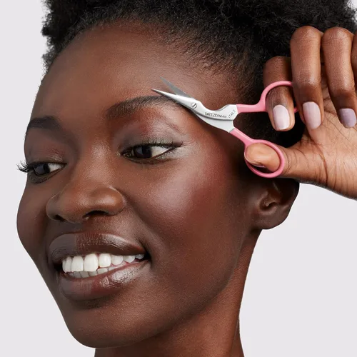 Miniatura 4 de Tweezerman Exclusivas Tijeras y Cepillo para Cejas con Rosa de Té Tea rose