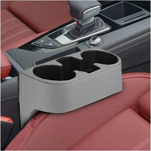 Miniatura 7 de ZIMISI Organizador de Espacio para Copas de Coche, Organizador de Consola Frontal de Cuero PU para Auto, Organizador Multifuncional para Copas