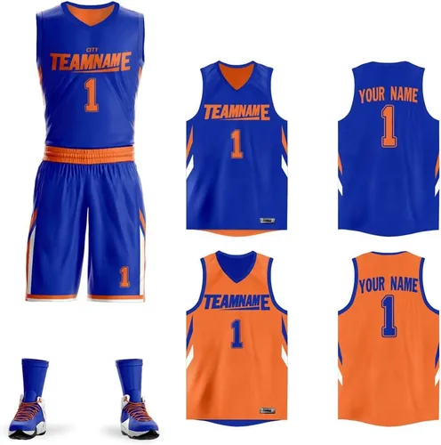 Miniatura 7 de Personalizado Hombres Juventud Reversible Jersey de baloncesto Uniforme Impreso Nombre Personalizado Número Ropa Deportiva Tamaño Grande