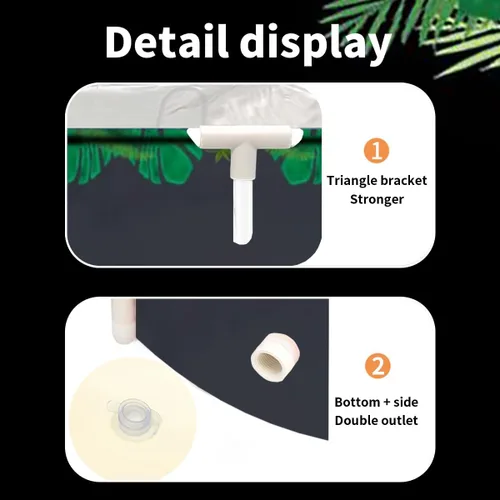 Miniatura 4 de BESTHLS Bañera portátil para adultos, bañera plegable para regadera, bañera ecológica para la cabina de ducha (grande, verde)