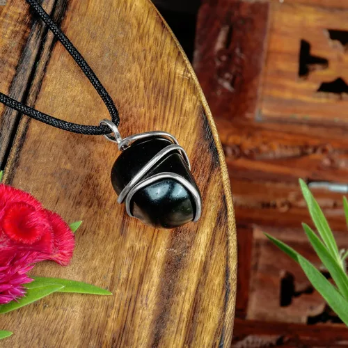 Miniatura 26 de PYOR Collar con colgante curativo de Reiki de cristal, gemas de buena suerte, prosperidad, riqueza, piedras preciosas naturales, collares de buena
