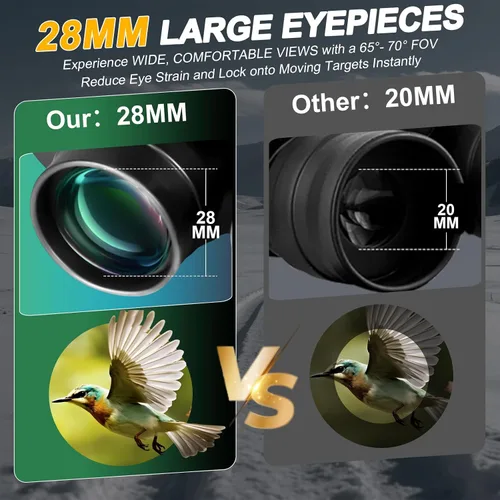 Miniatura 3 de Binocular de alta potencia de 20 x 50 para adultos y niños, telescopio de viaje compacto para observación de aves, crucero, observación
