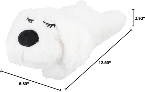 Miniatura 9 de Toys - Juguete interactivo de peluche con latido del corazón para el comportamiento de las mascotas, ayuda calmante para dormir (marrón)