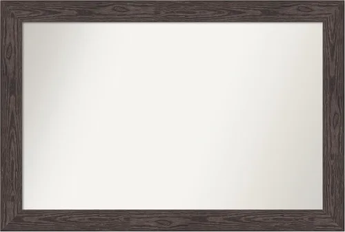 Miniatura 440 de Amanti Art Espejo personalizado, espejo de baño negro puente, espejo de pared o espejo de tocador de baño sobre el fregadero (26 x 26 pulgadas)