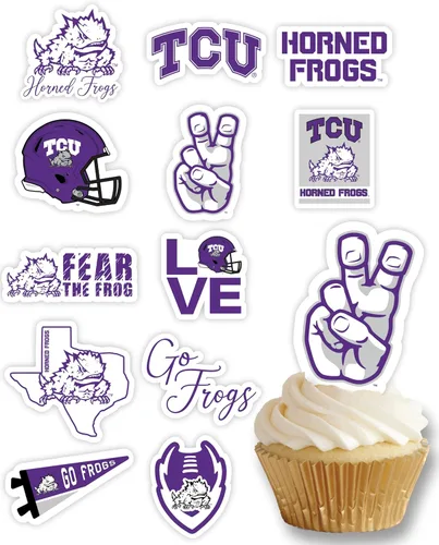 Miniatura 48 de Decoraciones para cupcakes de la Universidad de Alabama, suministros para fiestas de fútbol americano, cumpleaños, graduación (24 piezas)