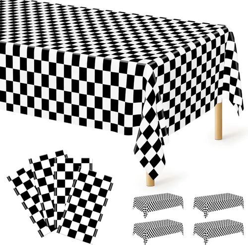 Miniatura 43 de Suministros de regreso a clases, 2 manteles de 108 x 54 pulgadas, manteles desechables coloridos para el primer día de escuela, rectangular