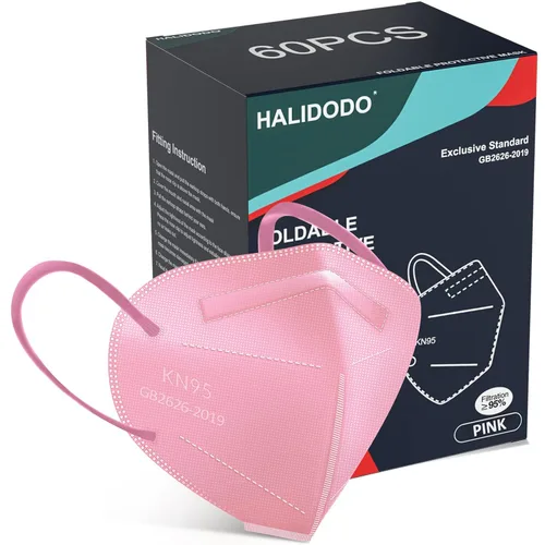 Miniatura 10 de KN95 Mascarilla Facial, Mascarilla de Seguridad Cómoda y Transpirable de 5 Capas (Azul)