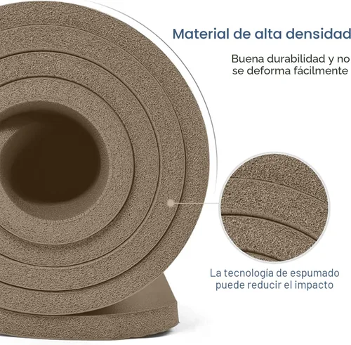 Miniatura 4 de Gruper Esterilla de yoga antideslizante NBR extra gruesa, 72 pulgadas de largo x 32 pulgadas/24 pulgadas de ancho x 0.6 pulgadas de grosor