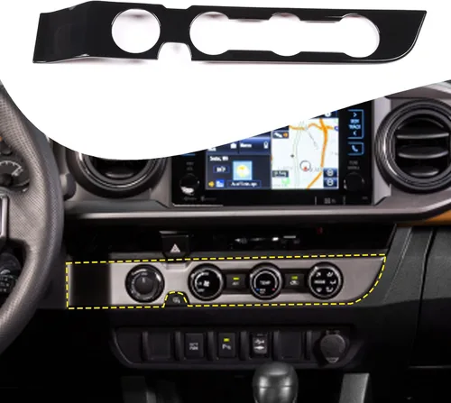 Miniatura 24 de Lcojicep Cubierta de panel de botón de aire acondicionado, accesorios de automóvil compatibles con Tacoma 2016-2020