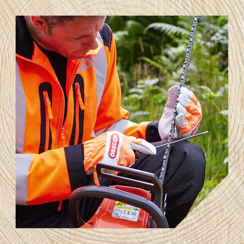 Miniatura 5 de Oregon Filas de afilado de cadena de motosierra redonda profesional de 13/64 pulgadas (0.205 in) para cadenas Stihl de 3/8 pulgadas, .404 pulgadas