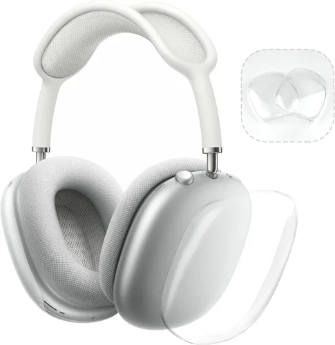 MOLOPPO Funda Protectora para Auriculares AirPods Max, Carcasa Transparente Antiarañazos de PC Duro, Funda Protectora Ultra Transparente para Apple