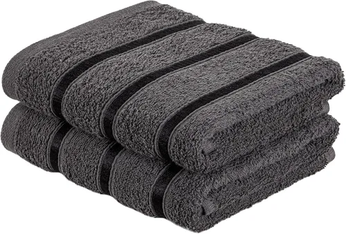Miniatura 48 de A2Z Lujosas toallas de 100% algodón, color negro, 500 GSM, suaves, absorbentes, juego de 2 toallas faciales (11.8 x 11.8 in)