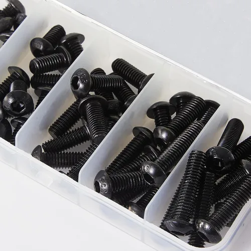 Miniatura 5 de Tornillos de cabeza de botón M6 x 10 mm, 14 mm, 18 mm, 20 mm, 25 mm, tornillos de cabeza de botón, acero de aleación de grado 10.9, acabado de óxido