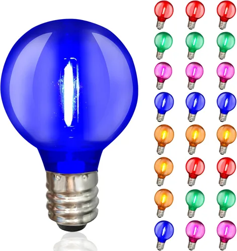 Miniatura 13 de Bombillas de Repuesto LED Edison ST40, 10 Bombillas de Luz Transparentes de 0.6 Vatios, Bombillas LED para Cadena de Luces, Bombillas de Repuesto