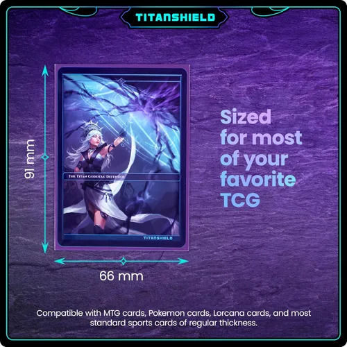 Miniatura 3 de TitanShield Fundas Premium para Cartas Compatibles con Pokémon, One Piece, Lorcana, Flesh & Blood, y Magic The Gathering MTG