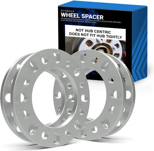 Miniatura 26 de Accesorios de Rueda Partes 2 Piezas Espaciadores de Rueda Fundidos a Presión 12mm 1/2" de Grosor Se Adaptan a Patrones de Pernos 5x135mm 5x139.7mm