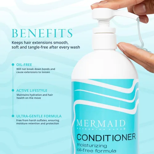 Miniatura 3 de Acondicionador, Hidratante, Fórmula diaria sin aceite para extensiones de cabello, 16 fl oz
