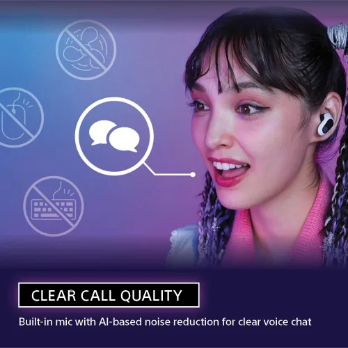 Miniatura 8 de Sony INZONE Buds Auriculares inalámbricos para juegos, perfectos para PlayStation® 5, para PC/PS5/Switch/Móvil, 48 horas de batería con estuche
