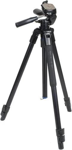 Miniatura 19 de SLIK Pro AL-324DX w/SH-705E Cabezal panorámico de 3 vías para cámaras sin espejo/DSLR Sony Nikon Canon Fuji y más - Negro (613-358)