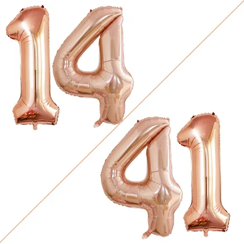 Miniatura 91 de Goer, conjunto de globos de papel aluminio para decoraciones de cumpleaños, globos de las letras de feliz cumpleaños y de números Oro