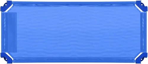 Miniatura 6 de Wood Designs Cunas de guardería apilables para niños, 52 pulgadas, azules, catres para siesta listas para montar para dormir, preescolar, guardería