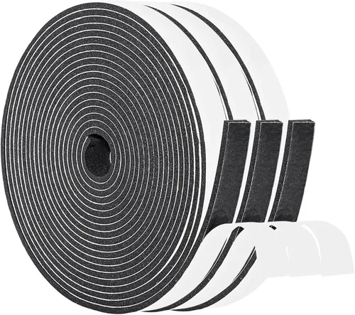 Miniatura 22 de Yotache Cinta De Tira De Sellado De Goma Espuma 2" x 1/4", Tiras Adhesivas De Espuma Cinta De Espuma De Celda Cerrada Burlete Meteorológico
