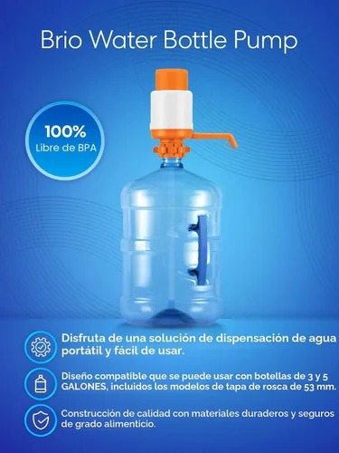 Miniatura 2 de Brio Bomba de agua potable manual universal (naranja)
